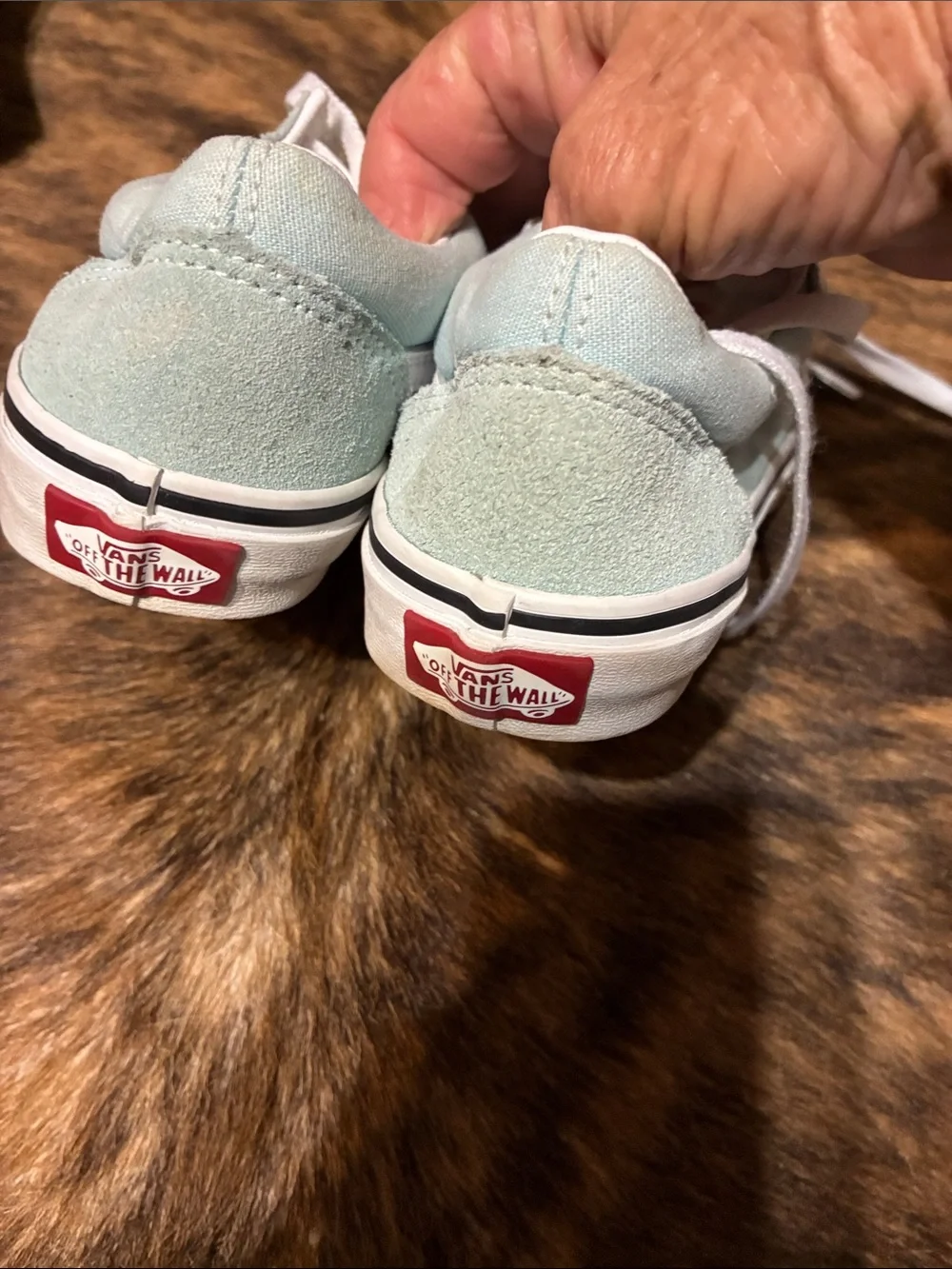 Vans kids leather shoes in size 2